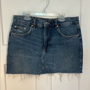 Denim Mini Skirt